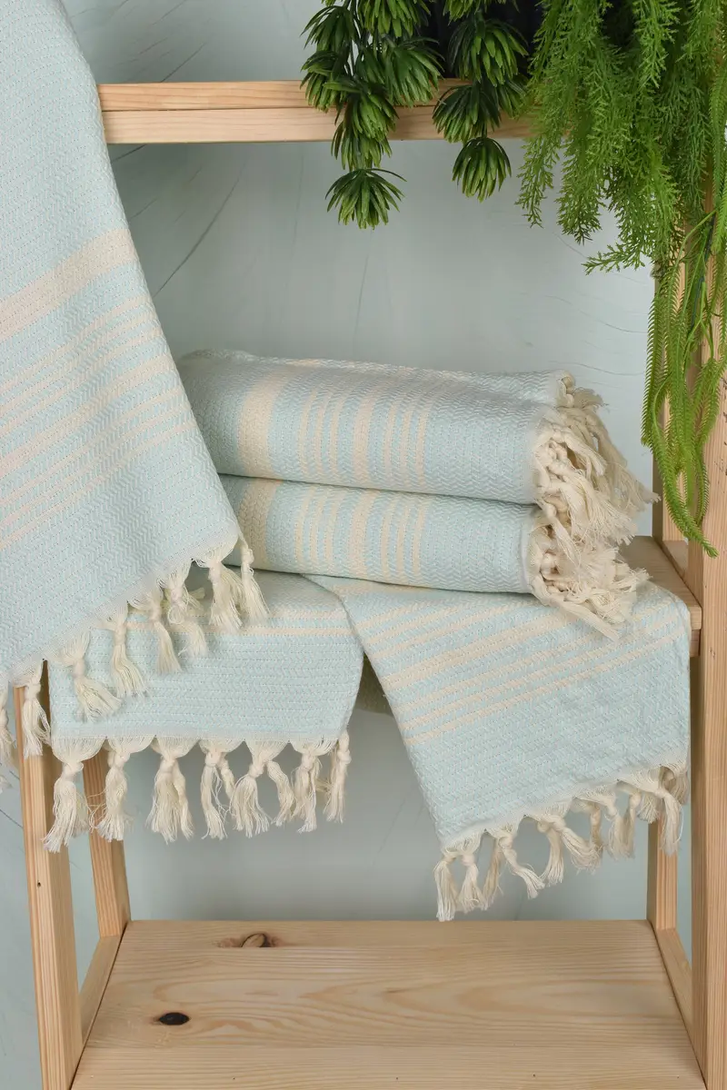Personalized Home Gift Wedding, Memorial Gift, Personalized Gifts, Personalized Kitchen Towel, Turkish Tea Towel, 40x18 Cotton Striped Towel - 6