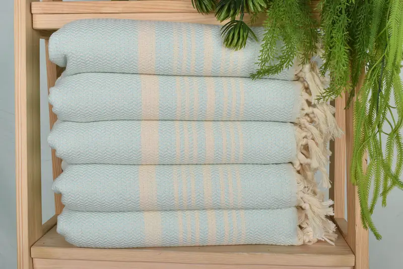 Personalized Home Gift Wedding, Memorial Gift, Personalized Gifts, Personalized Kitchen Towel, Turkish Tea Towel, 40x18 Cotton Striped Towel - 1