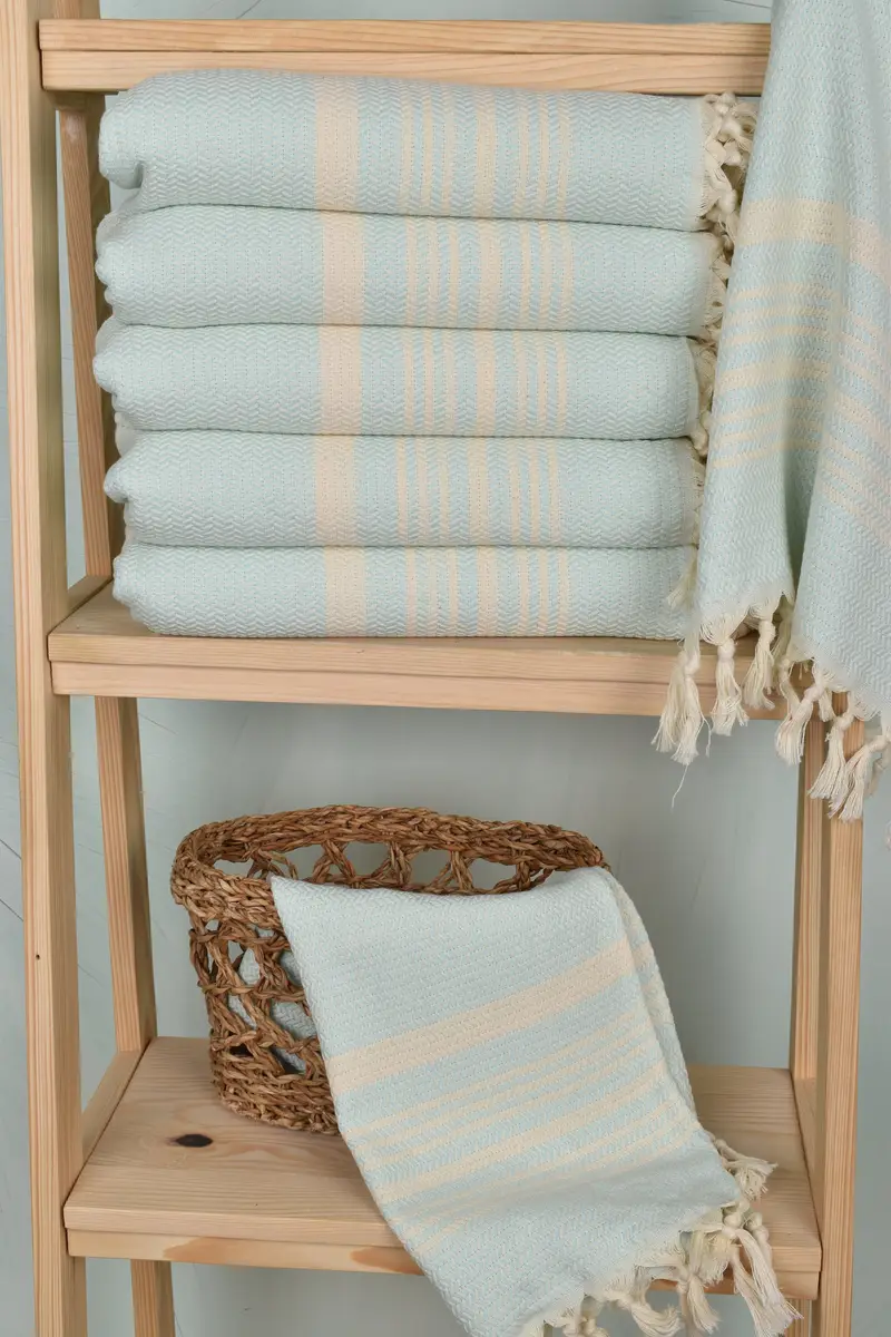 Personalized Home Gift Wedding, Memorial Gift, Personalized Gifts, Personalized Kitchen Towel, Turkish Tea Towel, 40x18 Cotton Striped Towel - 3