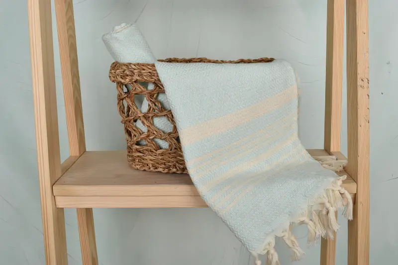 Personalized Home Gift Wedding, Memorial Gift, Personalized Gifts, Personalized Kitchen Towel, Turkish Tea Towel, 40x18 Cotton Striped Towel - 4