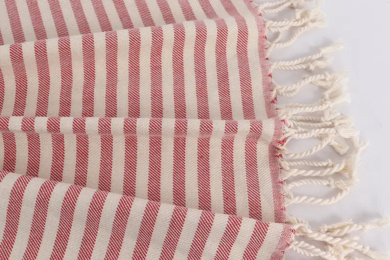 Gift For Best Friend, Bachelorette Towel, Monogram Kitchen Towel, Kitchen Towel, Summer Towel, Small Bath Towels, 40x24 Cotton Striped Towel - 8