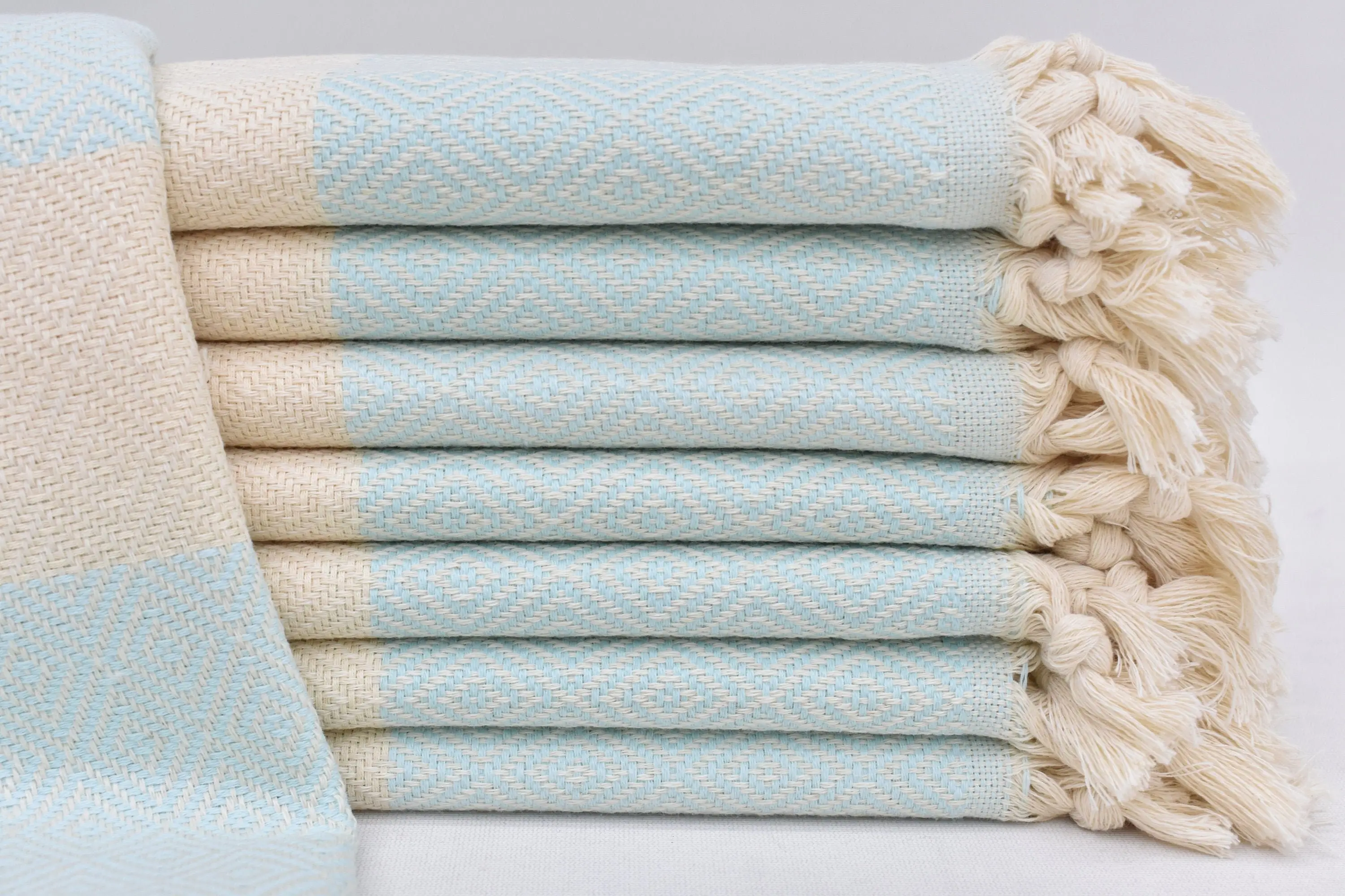 Mint Diamond Dish Towel Organic Cotton, 36x20 Inches - 1