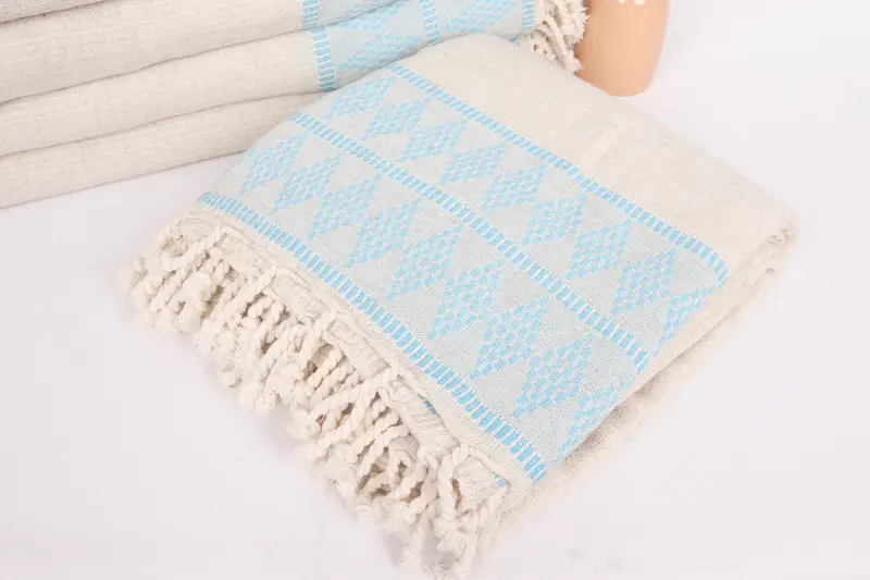 Personalized Blanket, 100x88 Linen Kilim Design Towel, Custom Wedding Gifts, Turkish Tablecloth, Personalized Gift For Her, Housewarming Gift - 5