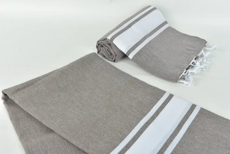 Gift Towel, Personalized Towel Gift, Sand-Resistant Peshtemal, 70x40 Cotton Striped Towel, Peshtemal Towel, Large Turkish Towel, Beach towel - 7
