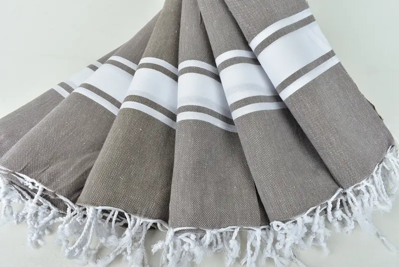 Gift Towel, Personalized Towel Gift, Sand-Resistant Peshtemal, 70x40 Cotton Striped Towel, Peshtemal Towel, Large Turkish Towel, Beach towel - 4