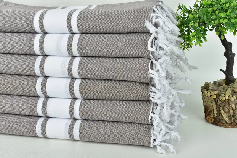 Gift Towel, Personalized Towel Gift, Sand-Resistant Peshtemal, 70x40 Cotton Striped Towel, Peshtemal Towel, Large Turkish Towel, Beach towel - 3