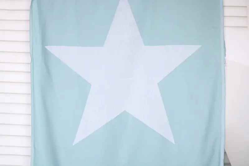 Star Design Towel Petrol Green Organic Cotton, 40x71 Inches