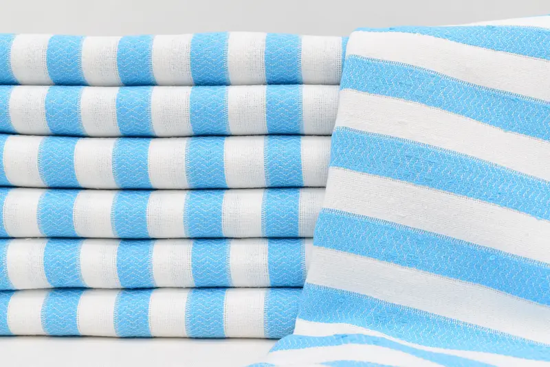 Wedding Hand Made Gift, Turkish beach towel, Bridesmaid Gifts, Personalized Gift For Him, Gift For Him, Spa Gift Towel, 70x36 Cotton Striped Towel - 2