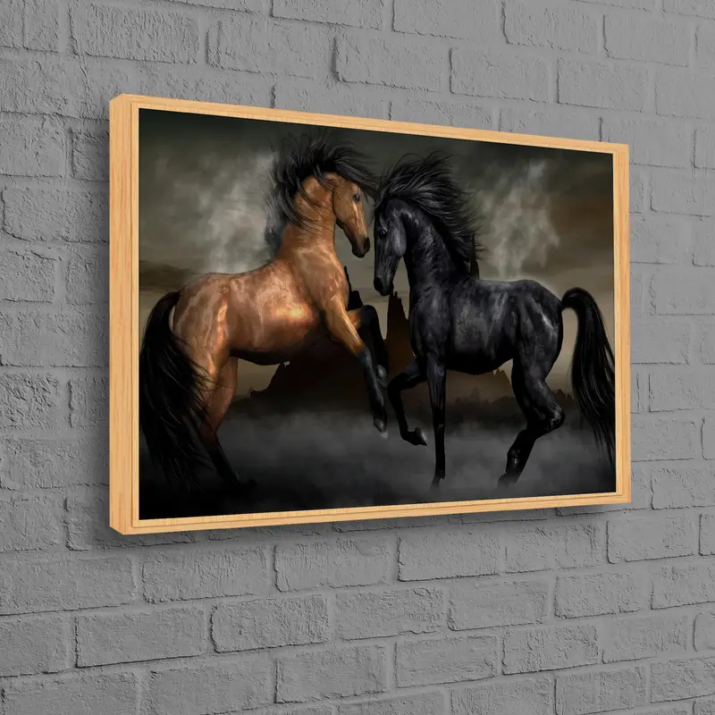 エレガントなプリントキャンバス: オフィスと男の洞窟のための馬愛好家の夢