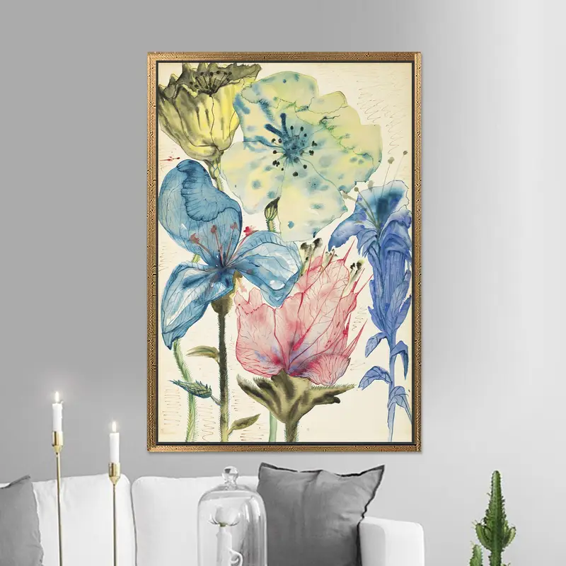 Salvador Dali Soyut Çiçek Kanvas Tablo - Modern Sanatsal Baskı