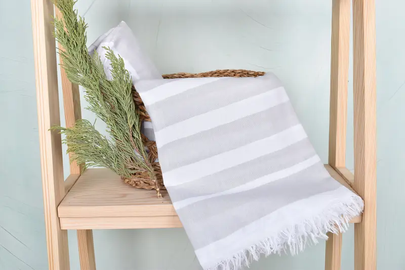 Bachelorette Gifts, 64x40 Cotton Striped Towel, Bachelorette Party Items, Best Friend Christmas Gift, Personalized Towel, Turkish beach towel - 4