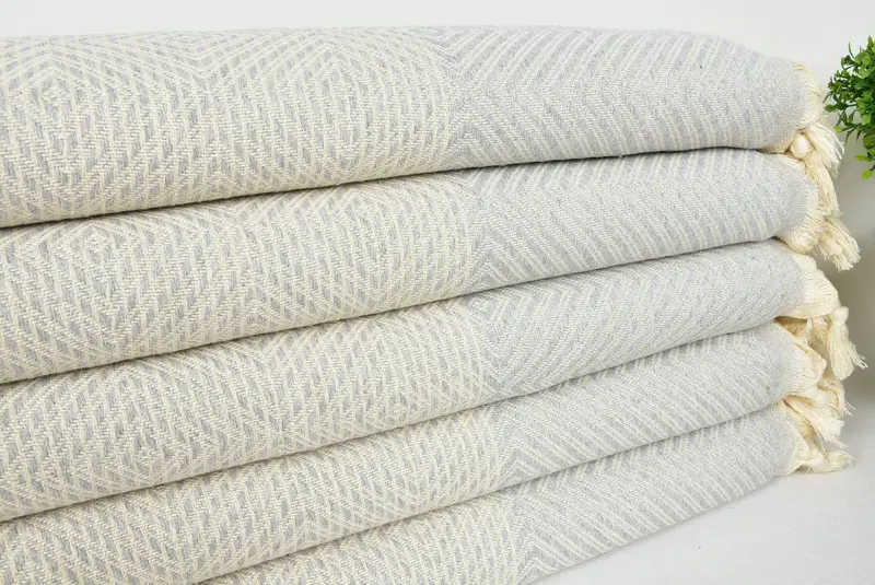 Unique Gift, Bridal Shower Gift, 92x80 Cotton Diamond Towel, Bachelorette Party Favors, Turkish Cotton Throw Blanket, Tablecloth, Turkish Bedcover - 3
