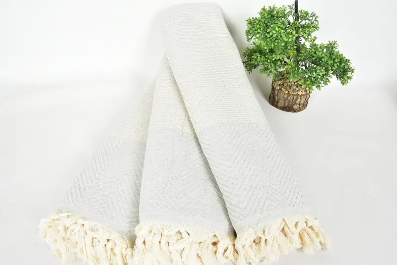 Unique Gift, Bridal Shower Gift, 92x80 Cotton Diamond Towel, Bachelorette Party Favors, Turkish Cotton Throw Blanket, Tablecloth, Turkish Bedcover - 4
