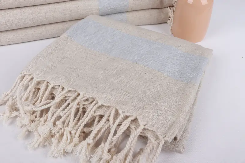 Beach Towel Monogram, Housewarming Gift, Personalized Turkish Towel, Best Wedding Gift, Quick-dry peshtemal, Grandma Gift, 70x36 Linen Striped Towel - 5