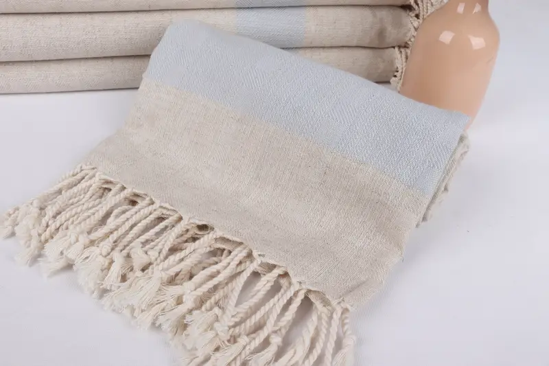 Beach Towel Monogram, Housewarming Gift, Personalized Turkish Towel, Best Wedding Gift, Quick-dry peshtemal, Grandma Gift, 70x36 Linen Striped Towel - 4