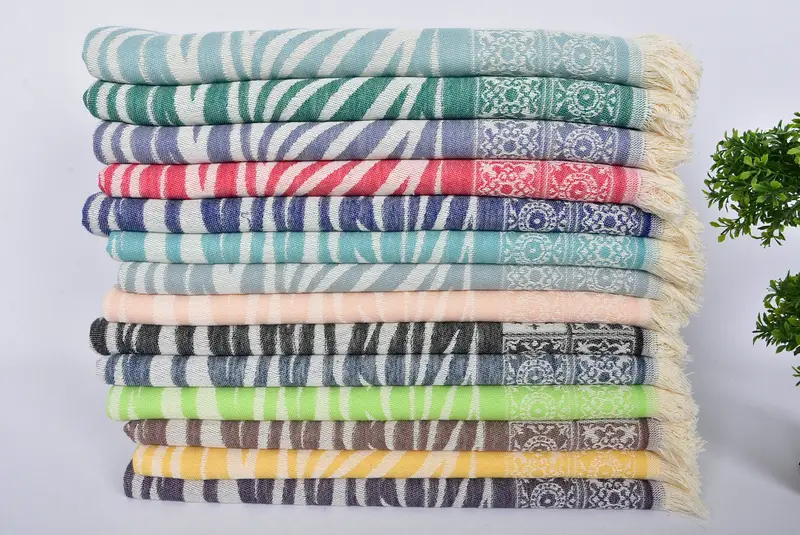Monogram Dish Towel, Turkish Tea Towel, Turkish Towel Monogram, 28x20 Cotton Striped Towel, Gym Towel, Personalized Gifts, Monogrammed Hand Towel - 2