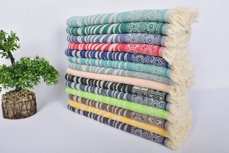 Monogram Dish Towel, Turkish Tea Towel, Turkish Towel Monogram, 28x20 Cotton Striped Towel, Gym Towel, Personalized Gifts, Monogrammed Hand Towel - 3
