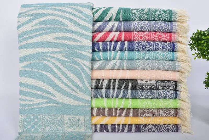 Monogram Dish Towel, Turkish Tea Towel, Turkish Towel Monogram, 28x20 Cotton Striped Towel, Gym Towel, Personalized Gifts, Monogrammed Hand Towel - 1