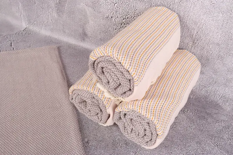 64x40 Cotton Diamond Towel, Girls Weekend Getaways Gifts, Sand-resistant towel, Hammam towel, Mother Of The Groom Gift, Bridal Shower Favors - 8