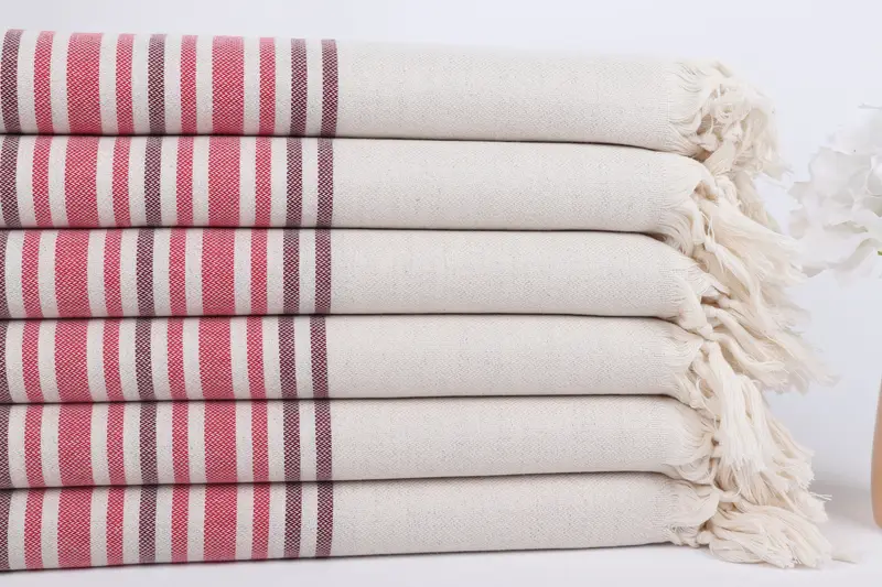 70x40 Linen Striped Towel, Bridal Shower Gifts, Personalized Gifts, Cotton towel, Spa Gift Towel, Beach Towel Bulk, Turkish Beach Towel Bulk - 3