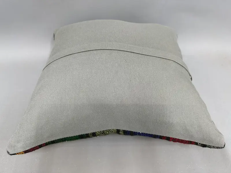 Kilim Pillow Cover, Natural Pillow Sham, 20x20 Purple Pillow, Interior Designer Pillow, Cushion Cover, Vintage Kilim Throw Pillow - 7