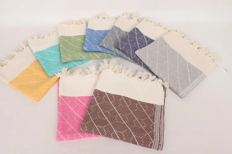 36x18 Cotton Geometric Towel, Personalized Kitchen Towel, Bulk Order Towel, Small Bath Towels, Organic Towel, Turkish Tea Towel, Birthday Gift - 2