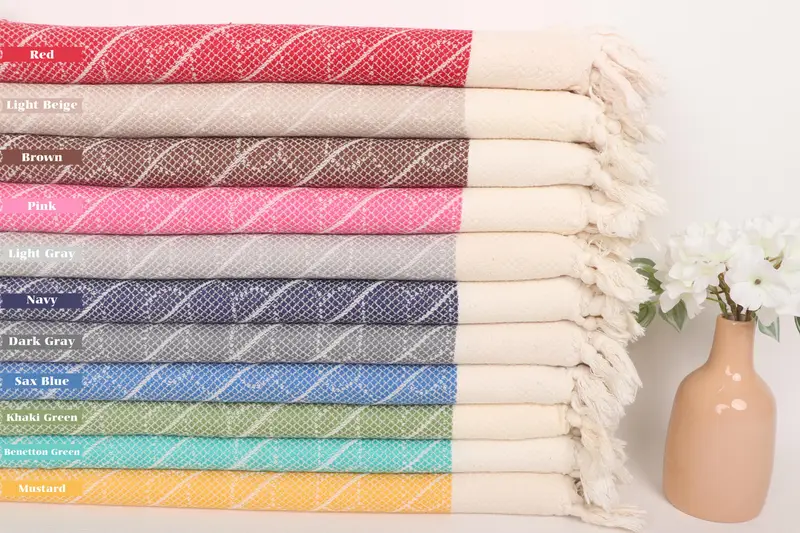 36x18 Cotton Geometric Towel, Personalized Kitchen Towel, Bulk Order Towel, Small Bath Towels, Organic Towel, Turkish Tea Towel, Birthday Gift - 1