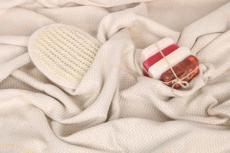 Lightweight Turkish towel, Bridal Party Gifts, Spa Gift Towel, Bachelorette Party Gifts Bridesmaids, 68x40 Linen Striped Towel, Embroidered Towel - 6