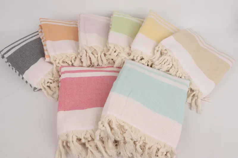 Embroidered Towel, Decorative Towel, Grandma Gift, 64x36 Cotton Striped Terry Towel, Custom Beach Towel, Bachelorette Party Gift, Pool Towels - 3