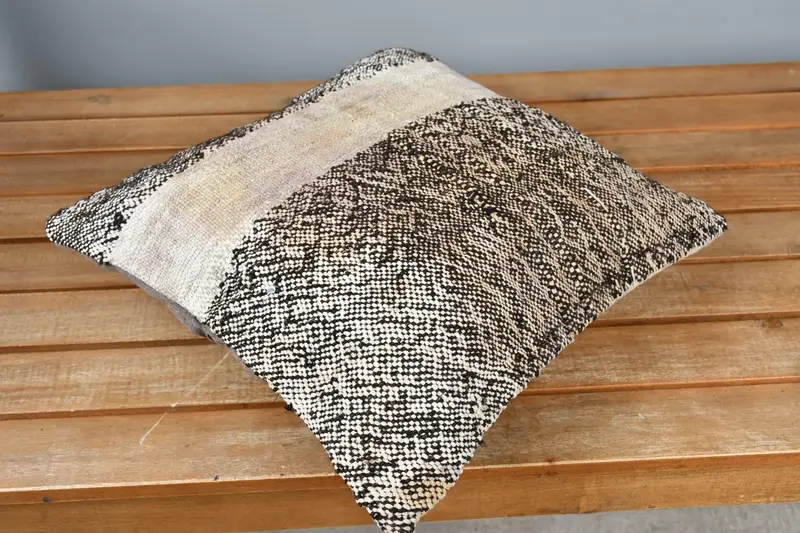 Kilim Pillow Cover, Pillow for Sofa, 14x14 Brown Cushion Cover, Home Decor Pillow, Bolster Cushion, Pillow Cover, Custom Pillow Case - 2