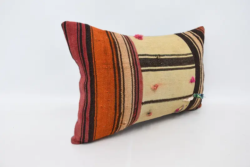 Cushion Cover, Boho Pillow Sham Cover, Interior Designer Pillow, 16x24 Beige Pillow Cover, Home Decor Pillow, Garden Cushion Case - 3