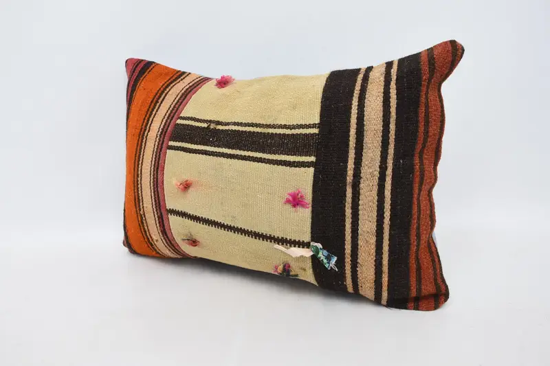 Cushion Cover, Boho Pillow Sham Cover, Interior Designer Pillow, 16x24 Beige Pillow Cover, Home Decor Pillow, Garden Cushion Case - 4