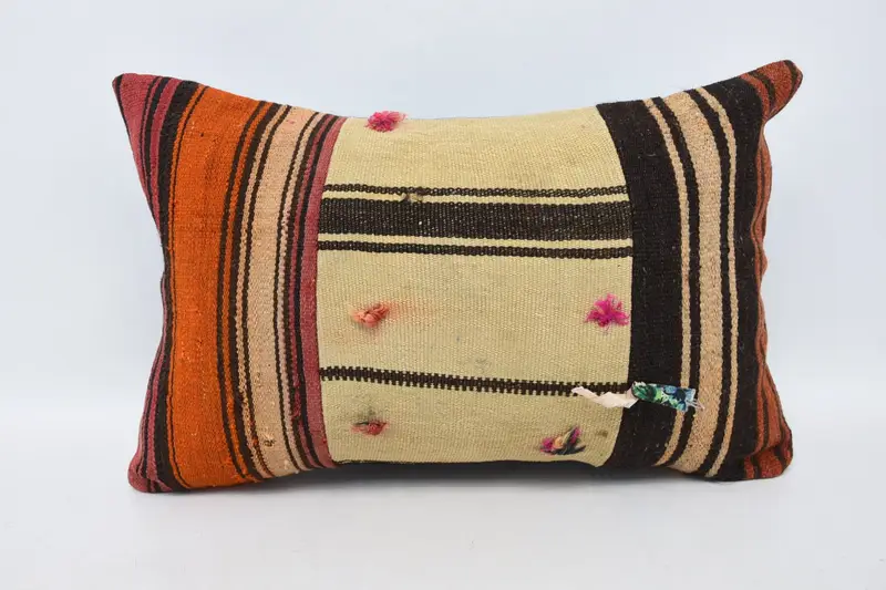 Cushion Cover, Boho Pillow Sham Cover, Interior Designer Pillow, 16x24 Beige Pillow Cover, Home Decor Pillow, Garden Cushion Case - 1