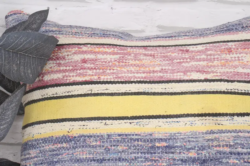 20x20 Purple Pillow Sham, Decorative Throw Cushion Case, Pillow Sham, Gift Pillow, Kilim Cushion Sham, Rustic Cushion Cover, Handmade Kilim Cushion - 2