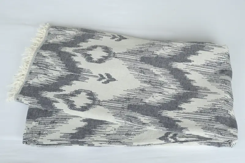 Woven Throw Blanket, Wedding For Favor, Bachelorette Gifts, Shower Curtain, Christmas Tablecloth, Bridal Shower Gift, 90x76 Cotton Patterned Towel - 6