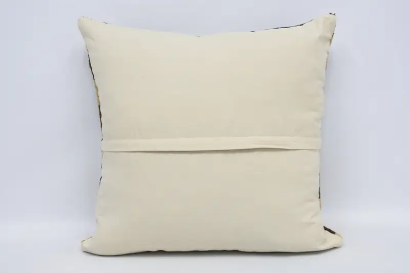 Custom Pillow Case, Handmade Throw Pillow, Handmade Kilim Cushion, Boho Pillow Sham Cover, Pillow for Sofa, 24x24 Beige Cushion, Pillow - 6