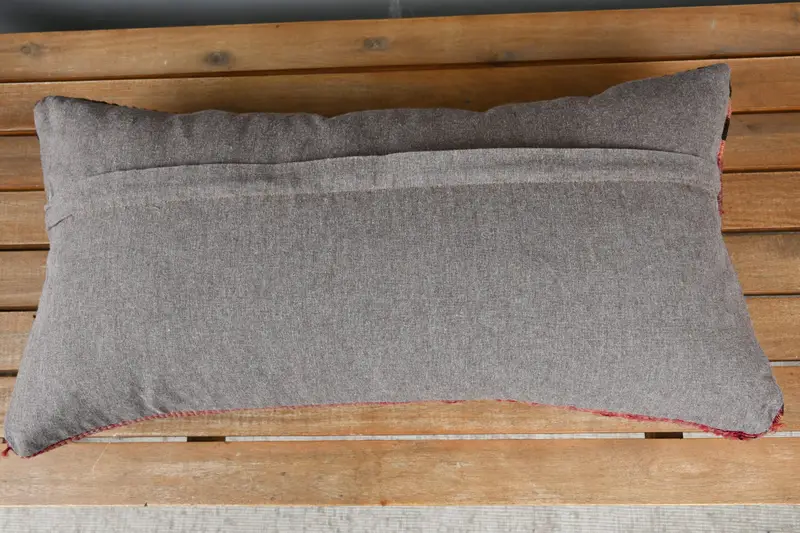 Authentic Pillow Cover, 12x24 Brown Cushion, Pillow for Sofa, Pillow Sham, Retro Throw Pillow, Vintage Pillow, Gift Pillow, Bohemian Cushion Pillow - 5