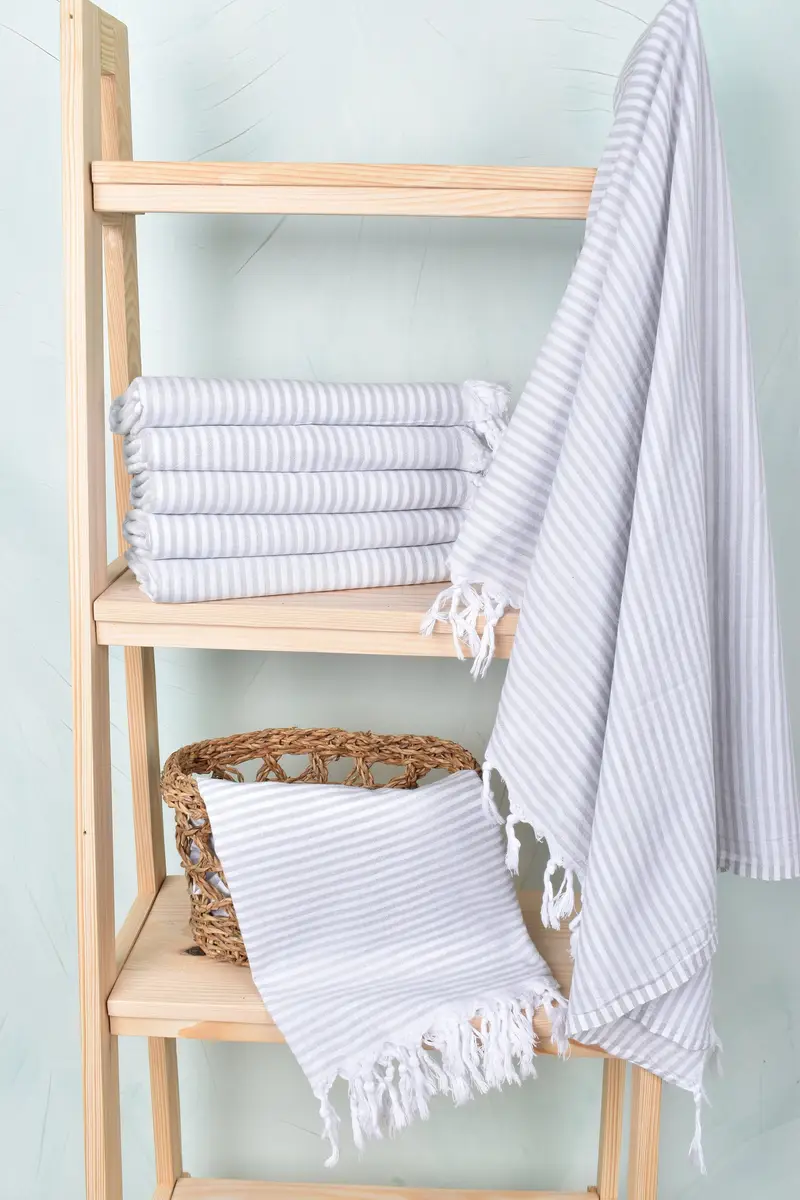 Bachelor Party Favors, Beach Towel Bulk, 68x36 Cotton Striped Towel, Summer Gift Ideas, Custom Gift, Bridesmaid Gift, Gift For Her, Family Gift - 3