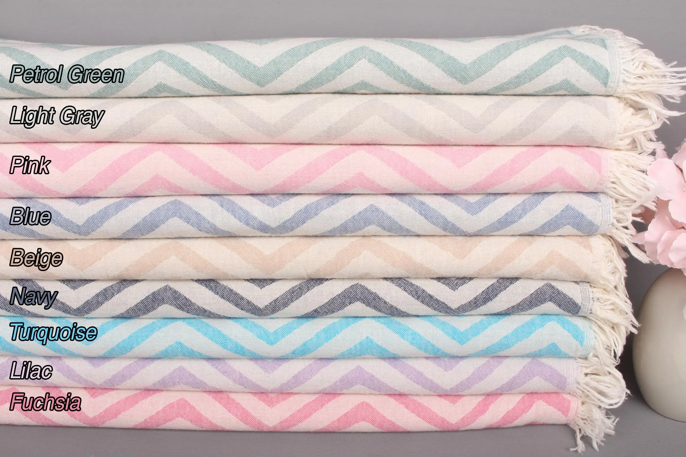 Personalized Gift Cotton Towel Monogram Hand Towel, 24x40 Inches - 1