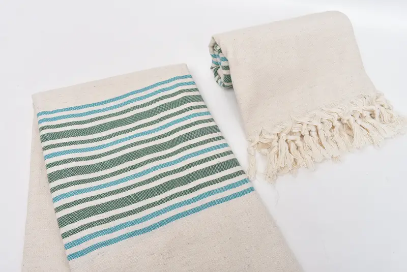 Bathroom Towel, Sand-resistant Turkish towel for travel, Bachelor Gifts, Bridal Shower Favors, 70x40 Linen Striped Towel, Turkish Towel Beach - 7