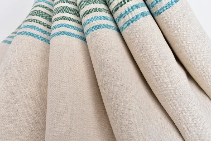 Bathroom Towel, Sand-resistant Turkish towel for travel, Bachelor Gifts, Bridal Shower Favors, 70x40 Linen Striped Towel, Turkish Towel Beach - 5