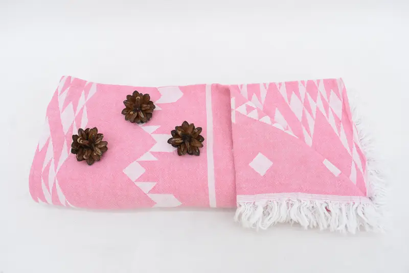 Throw Blankets for Couch, Wedding Favors, Organic Throw, Christmas Tablecloth, Throw Blanket, Turkish Blanket, 70x60 Cotton Geometric Towel - 7
