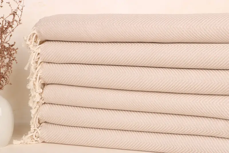 Bathroom Towel, Bridesmaid Gifts, Personalized Kitchen Towel, Bathroom Towels, Beach Wedding Favor, 40x20 Cotton Herringbone Towel, Summer Towel - 2