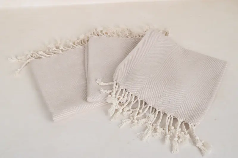 Bathroom Towel, Bridesmaid Gifts, Personalized Kitchen Towel, Bathroom Towels, Beach Wedding Favor, 40x20 Cotton Herringbone Towel, Summer Towel - 3