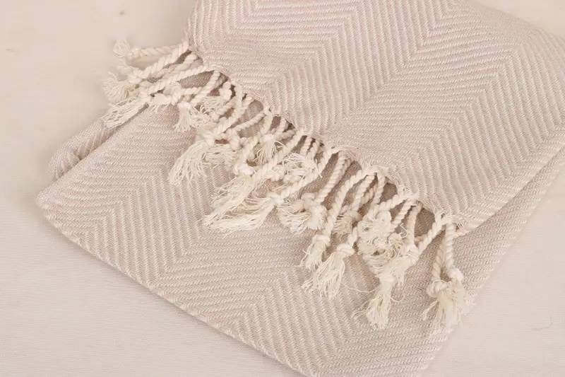 Bathroom Towel, Bridesmaid Gifts, Personalized Kitchen Towel, Bathroom Towels, Beach Wedding Favor, 40x20 Cotton Herringbone Towel, Summer Towel - 5