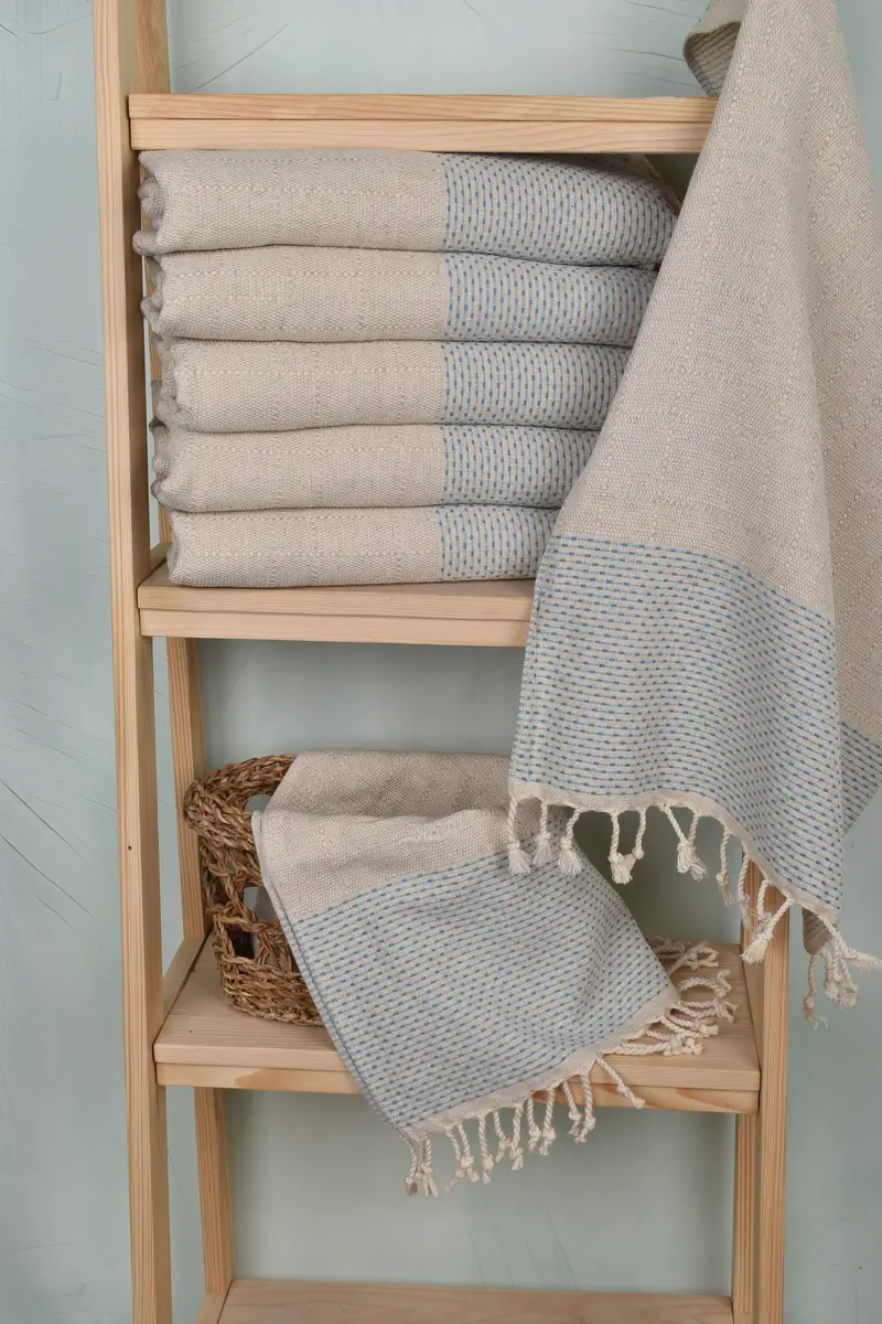 Turkish Towel Hand Towel, Monogrammed Hand Towel, Valentine Day Gift For Her, Turkish Hand Towel, Home Decor Towel, 40x20 Cotton Polka Dot Towel - 3
