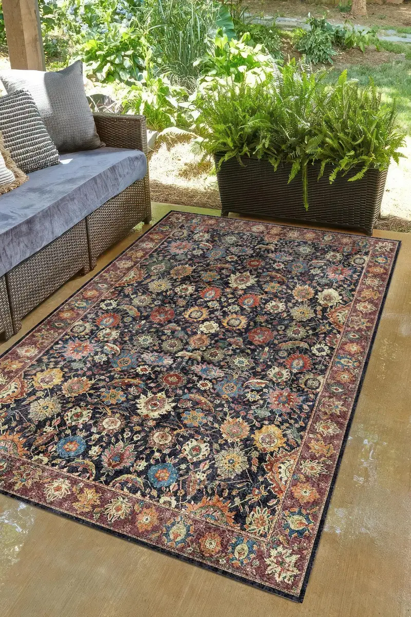 Eleganter bedruckter Teppich: Modernes Design, weicher Stoff, einzigartige Muster