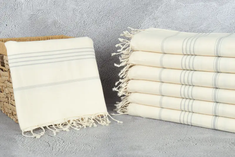Handwoven Turkish bath towel, Peshtemal Towel USA, Birthday Gift, Quick-dry peshtemal, 70x40 Linen Striped Towel, Best Friend Gift, Luxury towel - 3