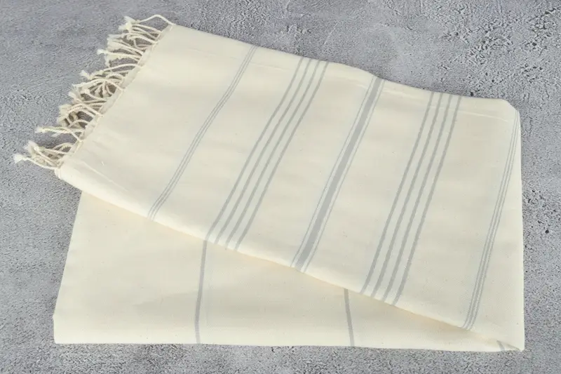 Handwoven Turkish bath towel, Peshtemal Towel USA, Birthday Gift, Quick-dry peshtemal, 70x40 Linen Striped Towel, Best Friend Gift, Luxury towel - 6