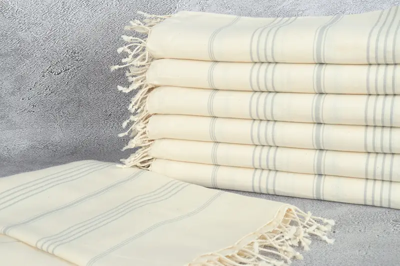 Handwoven Turkish bath towel, Peshtemal Towel USA, Birthday Gift, Quick-dry peshtemal, 70x40 Linen Striped Towel, Best Friend Gift, Luxury towel - 2